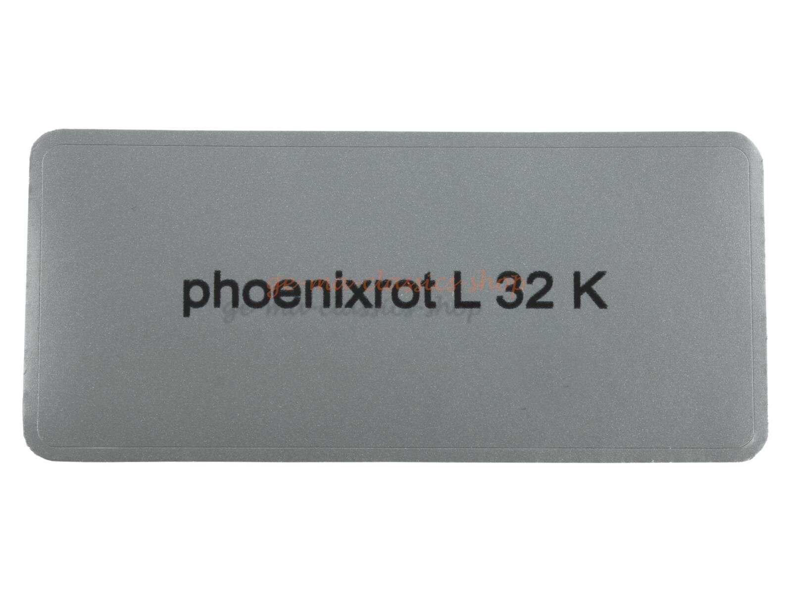 Aufkleber "phoenixrot L 32 K" Farbcode Sticker