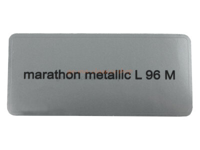 Aufkleber "marathon metallic L 96 M" Farbcode...