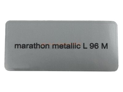 Aufkleber &quot;marathon metallic L 96 M&quot; Farbcode...