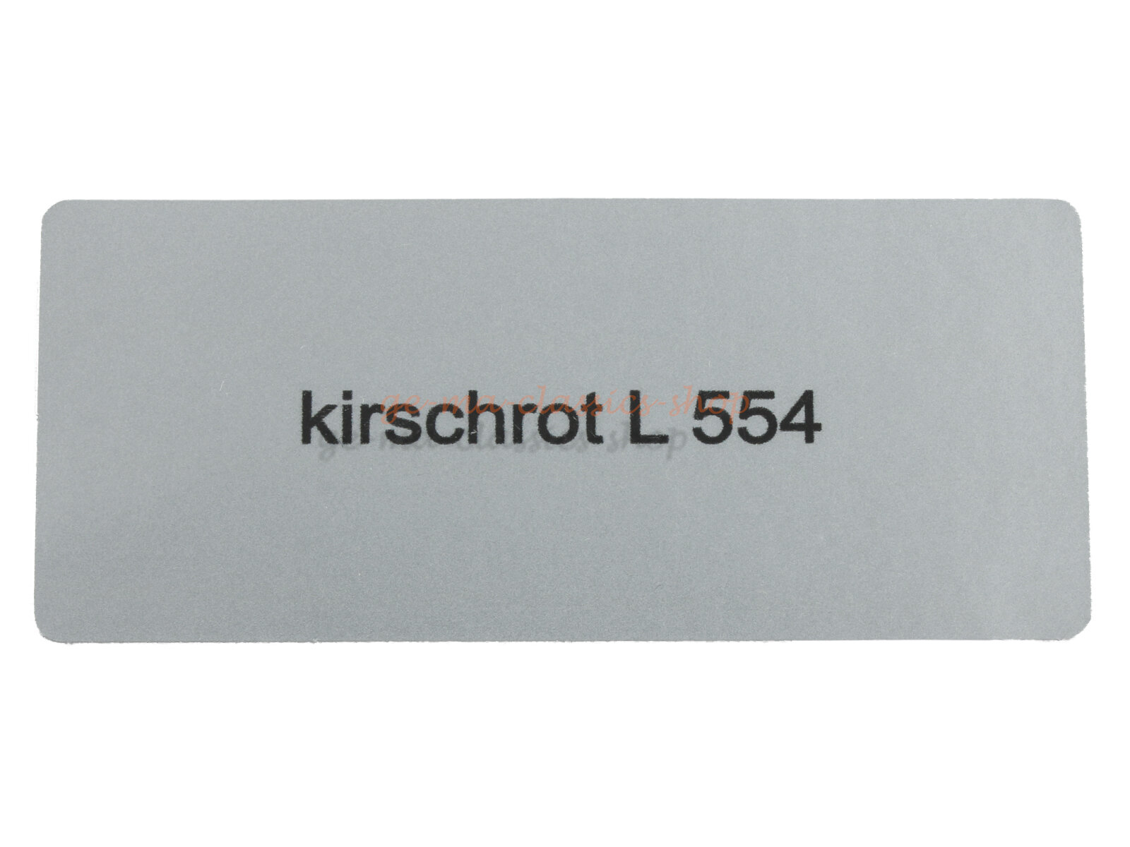 Aufkleber "kirschrot L 554" Farbcode Sticker