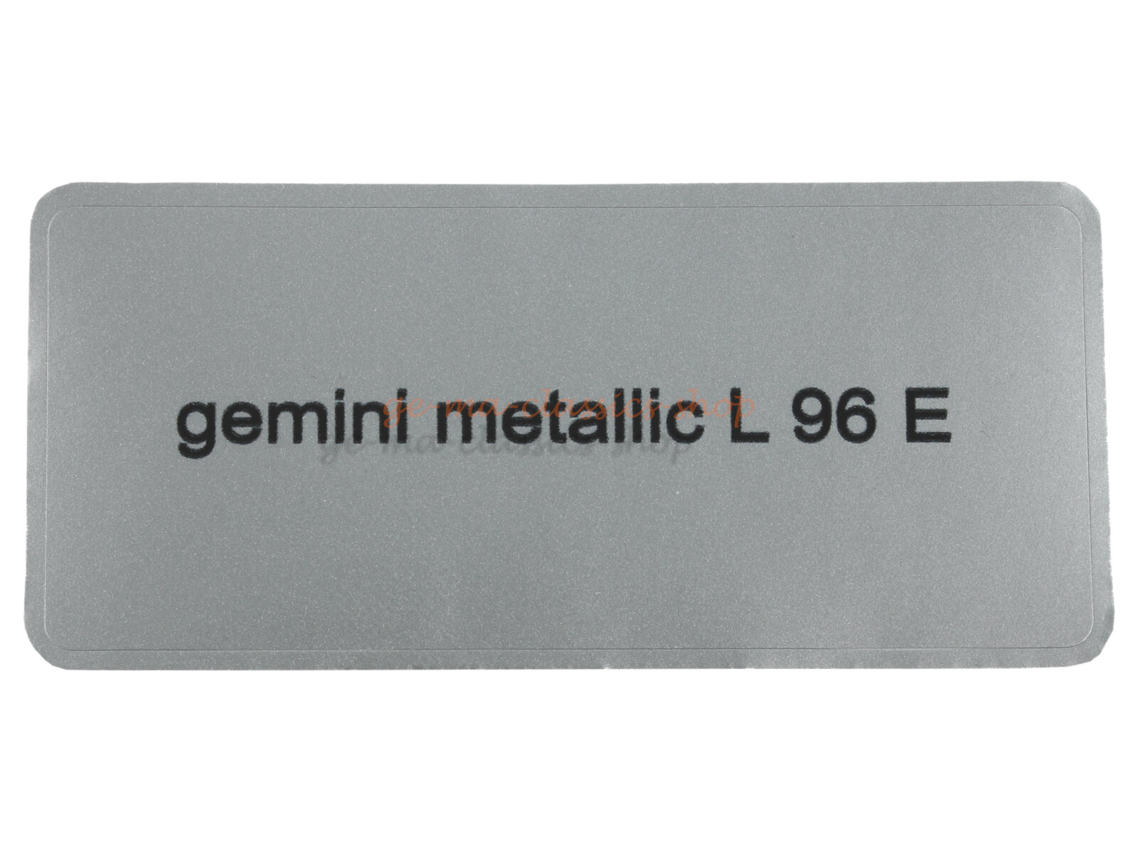 Aufkleber "gemini metallic L 96 E" Farbcode Sticker