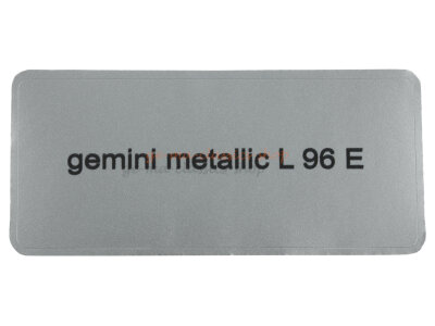 Aufkleber "gemini metallic L 96 E" Farbcode...