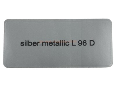 Aufkleber &quot;silber metallic L 96 D&quot; Farbcode...