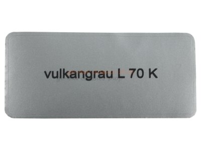 Aufkleber "vulkangrau L 70 K" Farbcode Sticker