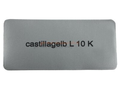 Aufkleber &quot;castillagelb L 10 K&quot; Farbcode Sticker