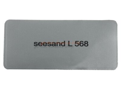 Aufkleber &quot;seesand L 568&quot; Farbcode Sticker