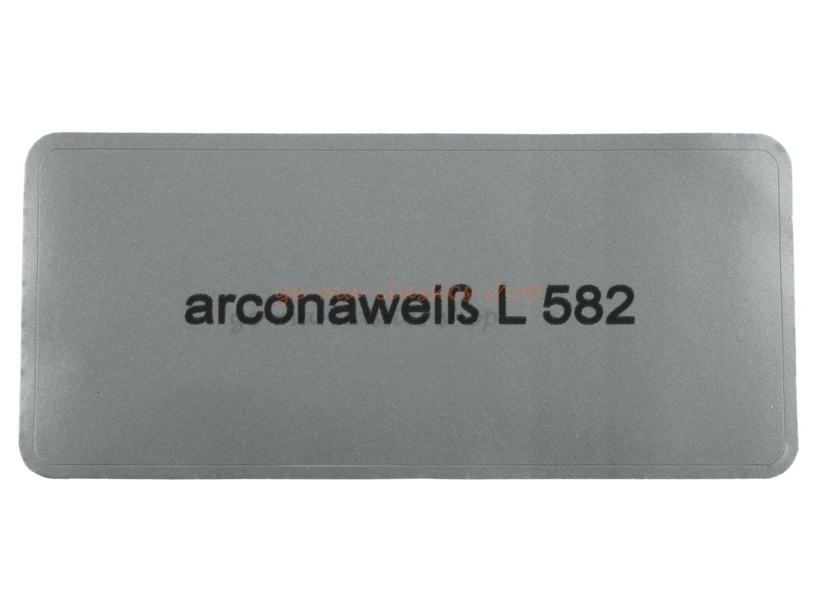 Aufkleber "arconaweiß L 582" Farbcode Sticker