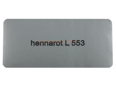 Aufkleber "hennarot L 553" Farbcode Sticker