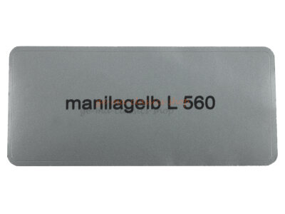 Aufkleber "manilagelb L 560" Farbcode Sticker
