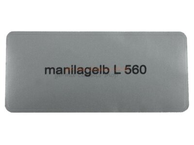 Aufkleber &quot;manilagelb L 560&quot; Farbcode Sticker