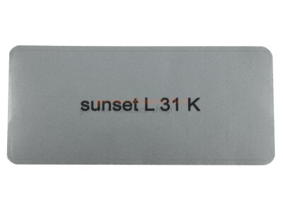 Aufkleber "sunset L 31 K" Farbcode Sticker