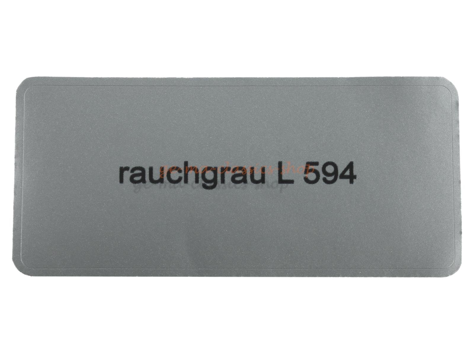 Aufkleber "rauchgrau L 594" Farbcode Sticker