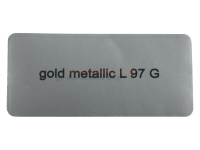 Aufkleber "gold metallic L 97 G" Farbcode Sticker