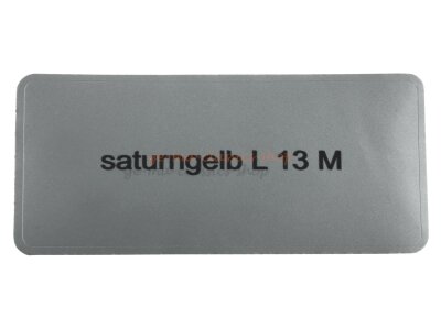 Aufkleber "saturngelb L 13 M" Farbcode Sticker