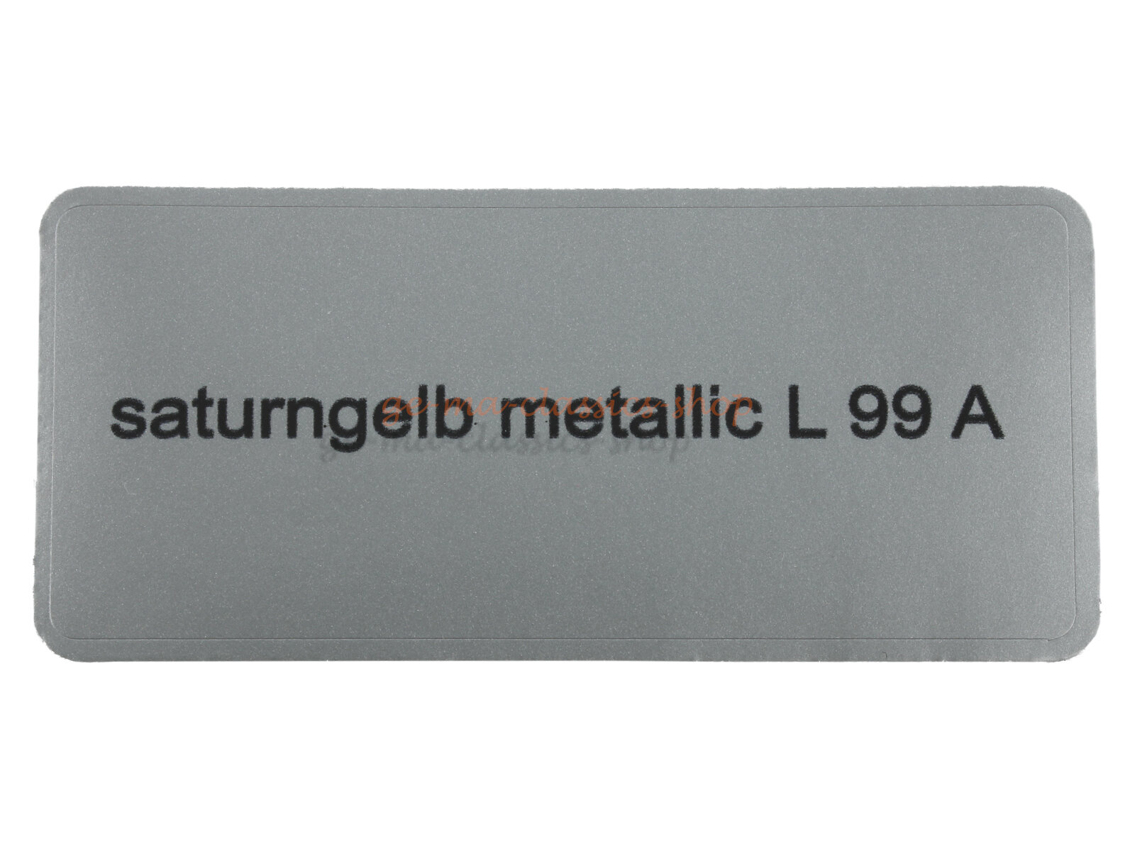 Aufkleber "saturngelb metallic L 99 A" Farbcode Sticker
