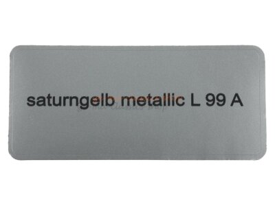 Aufkleber &quot;saturngelb metallic L 99 A&quot; Farbcode...