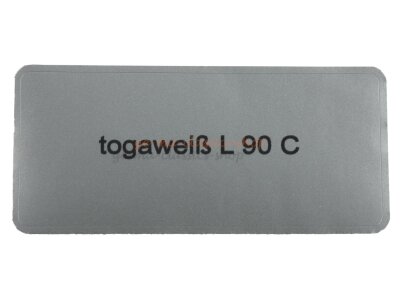 Aufkleber &quot;togawei&szlig; L 90 C&quot; Farbcode Sticker