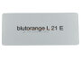 Aufkleber "blutorange L 21 E" Farbcode Sticker