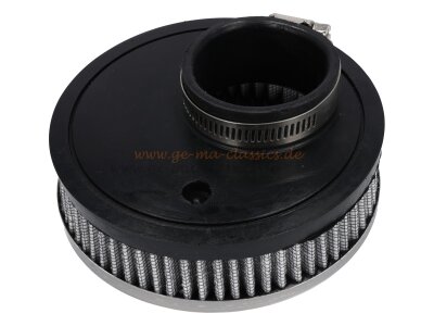 Luftfilter chrom rund 37mm EPC 34 Weber 34 ICT Vergaser für VW Typ3 Solex 34PCI Käfer