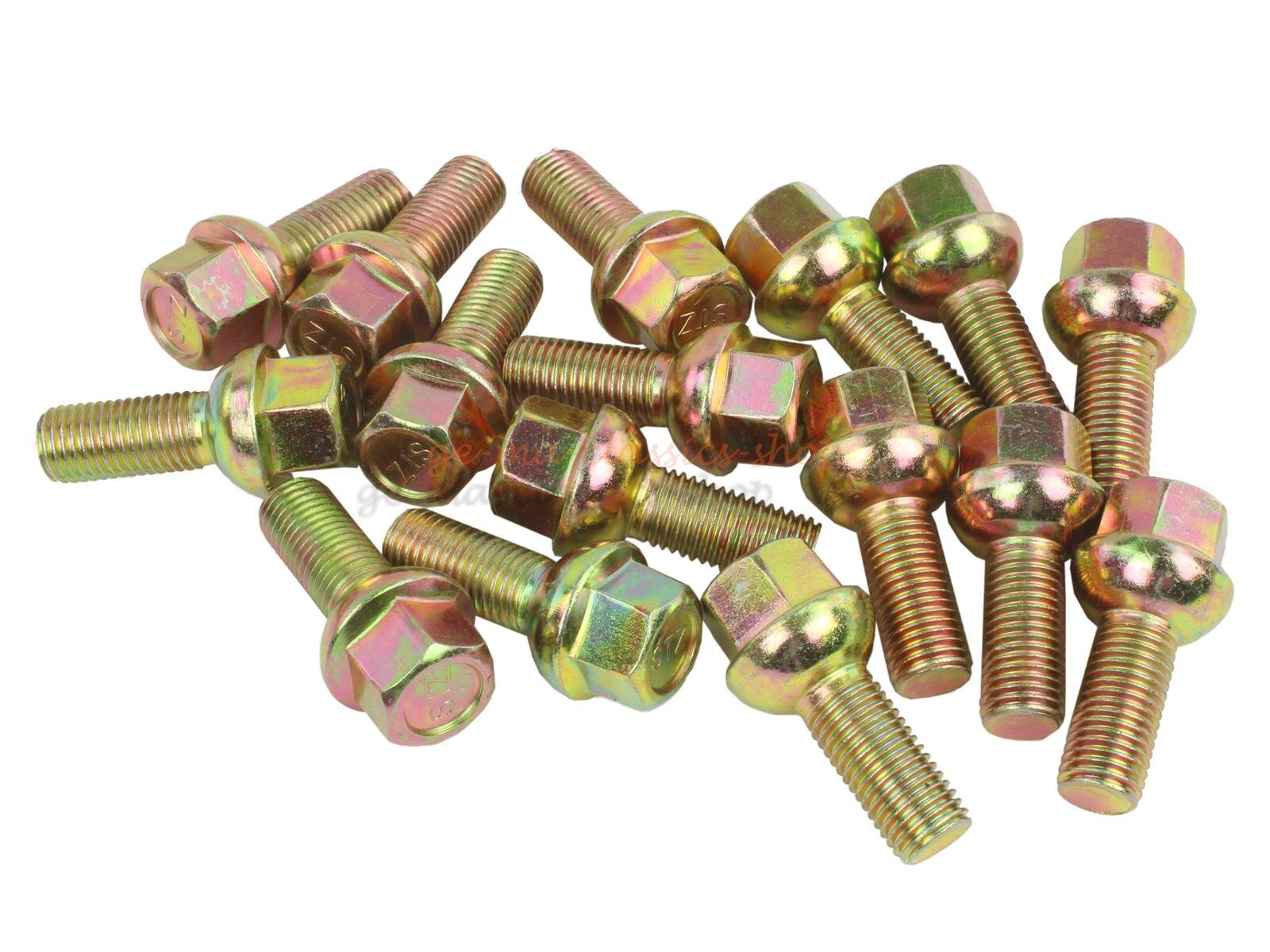 16x Radschraube Radbolzen M12x1,5 für VW Golf 1+2+3 Jetta Vento