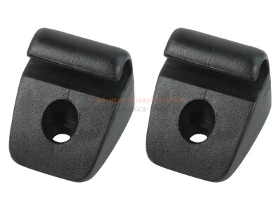 2x Sonnenblenden Halter schwarz für VW Bus T3 ab BJ...