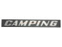 "Camping" Schriftzug hinten schwarz/chrom für VW Bus T3 Originalqualität