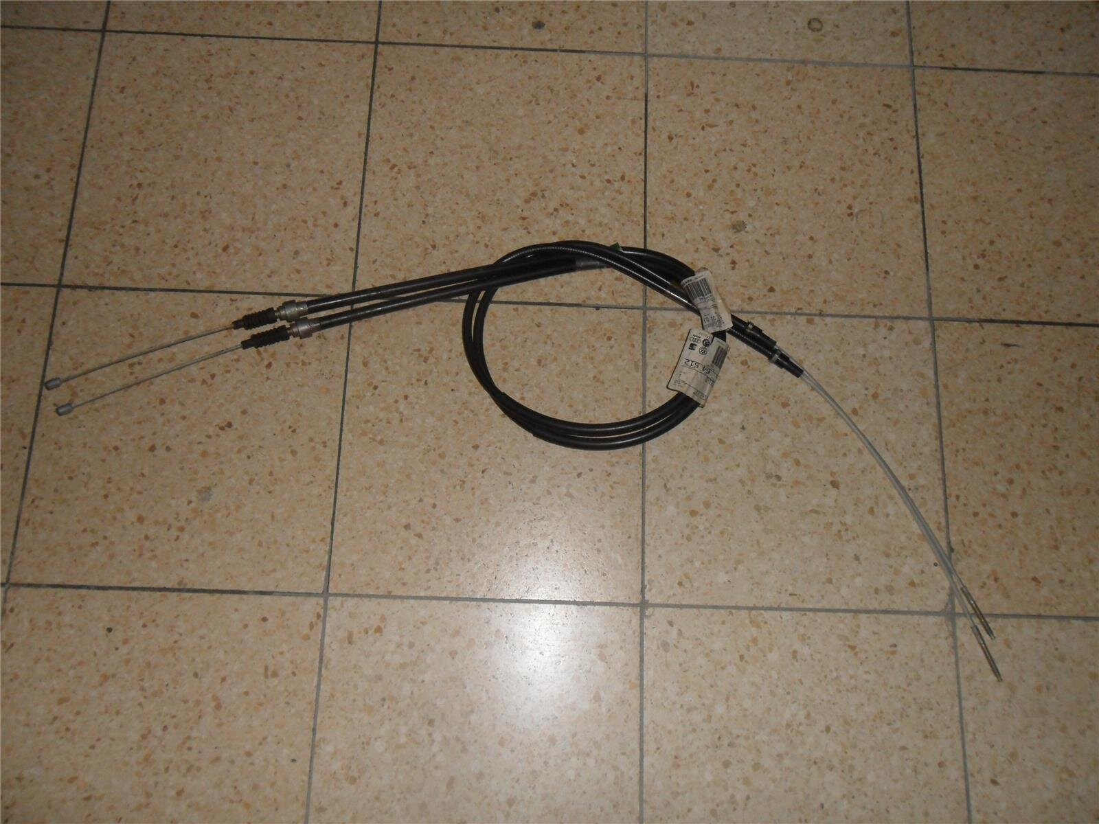 Handbremsseil Paar VW Golf 2 87 - 88 mit ABS und Scheibe hinten NOS Original