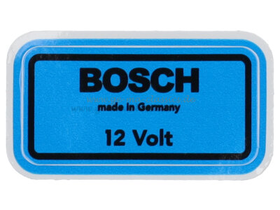 Aufkleber &quot;Bosch 12V&quot; Blau f&uuml;r VW Bus T2