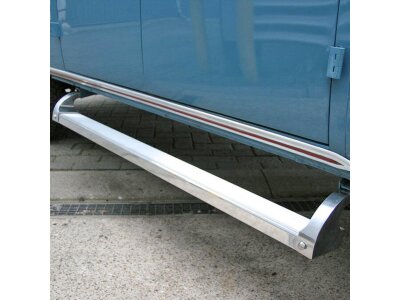 Trittstufe Edelstahl Aluminium unter Schiebet&uuml;r...