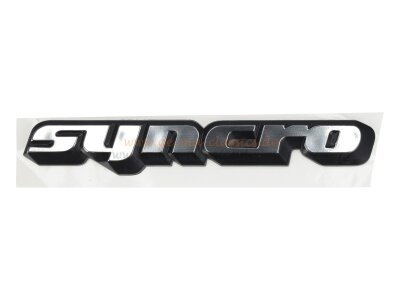 &quot;syncro&quot; Schriftzug hinten schwarz/chrom...