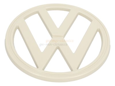 "VW" Emblem Zeichen Bus T2b 73-79 ORIGINAL NEU Pastellweiß