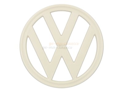 "VW" Emblem Zeichen Bus T2b 73-79 ORIGINAL NEU Pastellweiß