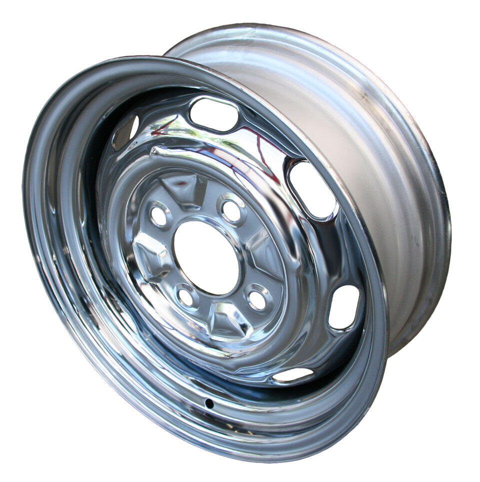 Stahlfelge Chrom 4x130 5.5x15 ET25 VW Käfer Karmann Typ3