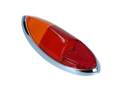 Rückleuchtenglas für VW Karman Ghia Typ14 8/59-7/69 Orange Rot