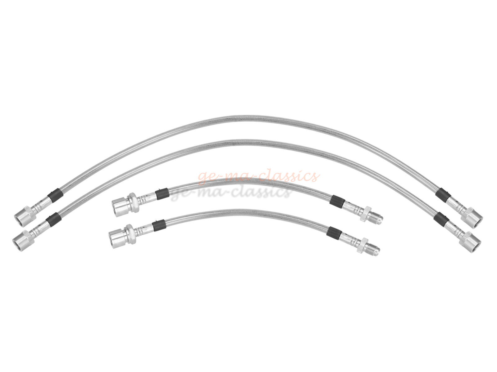 Bremsschlauch Satz Stahlflex VW Käfer 1302 1303 alle vorne hinten