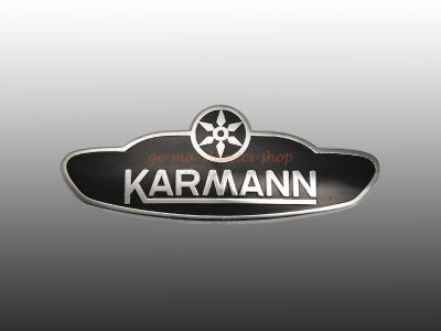 Emailleschild für VW Käfer-Cabrio Emblem Karmann ab 61