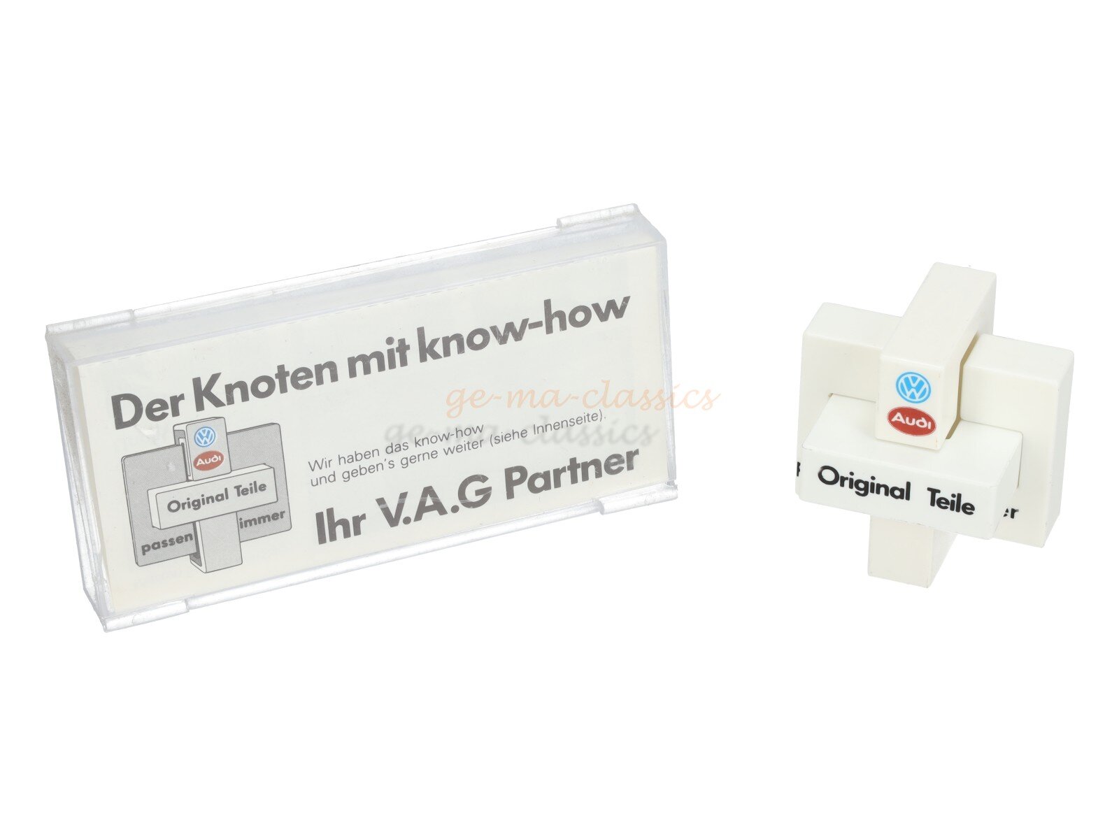 VW Der Knoten mit know - how VAG 80er Werbung